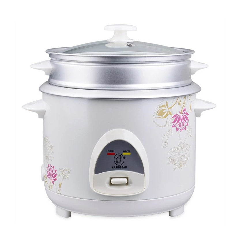 Caribbean CAR-1800 10 Cups Flower Design Rice Cooker