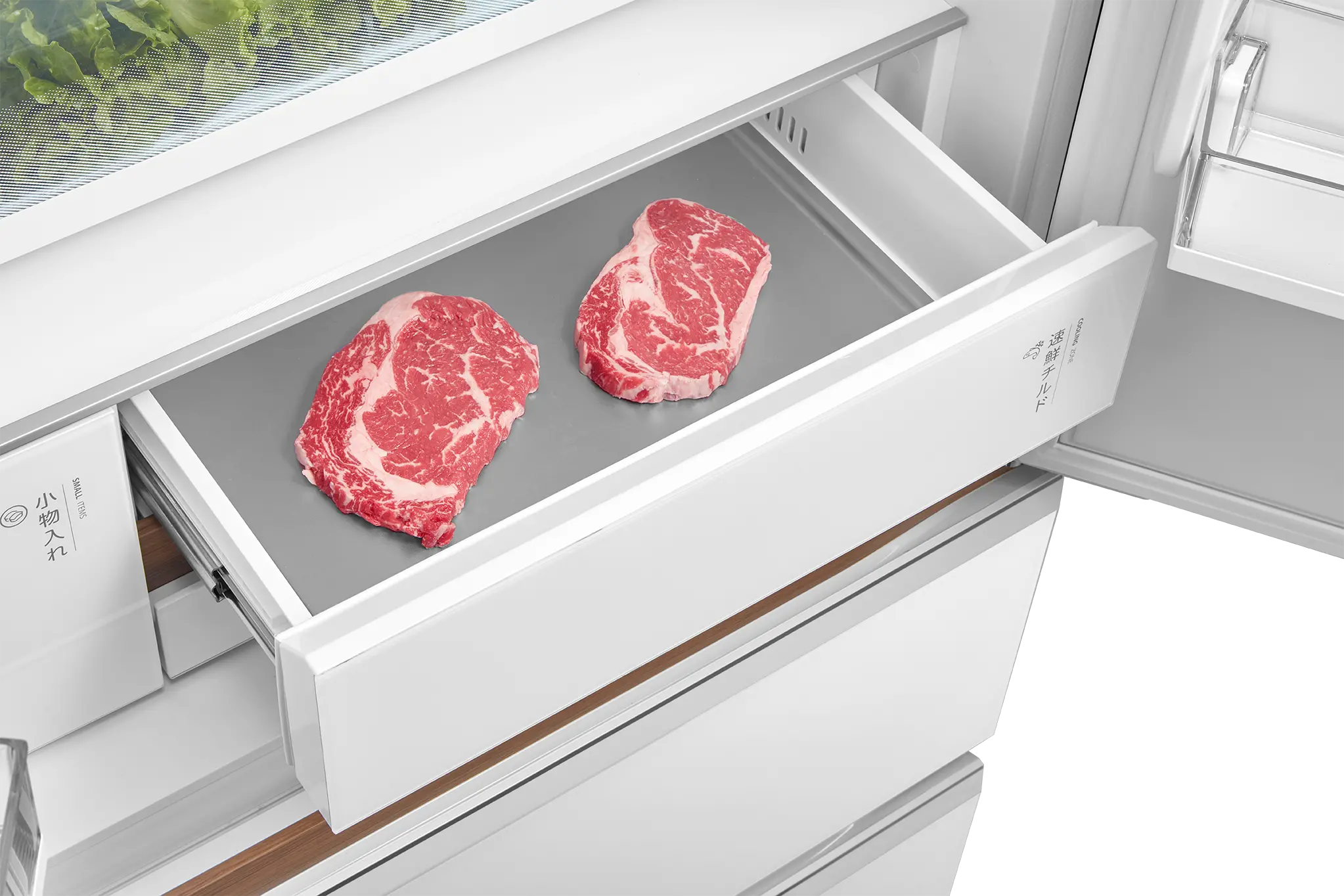 Toshiba GR-RF690WI-PGH 18.8 cuft French Door No Frost Inverter Refrigerator Japandi Series