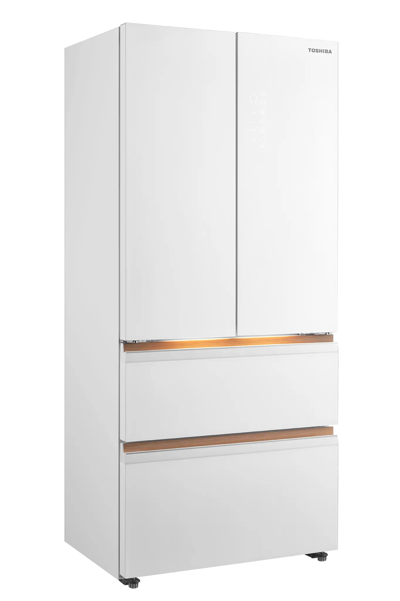 Toshiba GR-RF690WI-PGH 18.8 cuft French Door No Frost Inverter Refrigerator Japandi Series