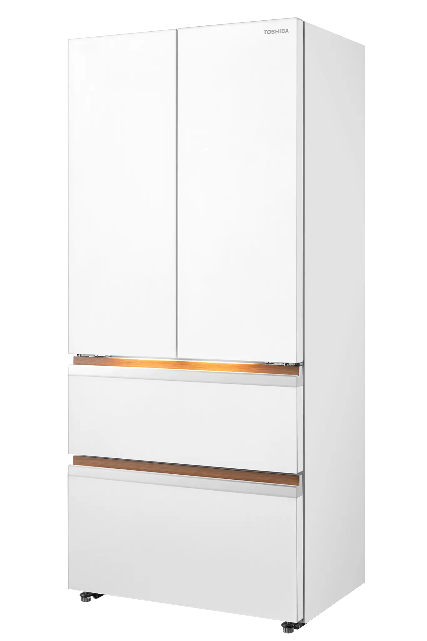 Toshiba GR-RF690WI-PGH 18.8 cuft French Door No Frost Inverter Refrigerator Japandi Series