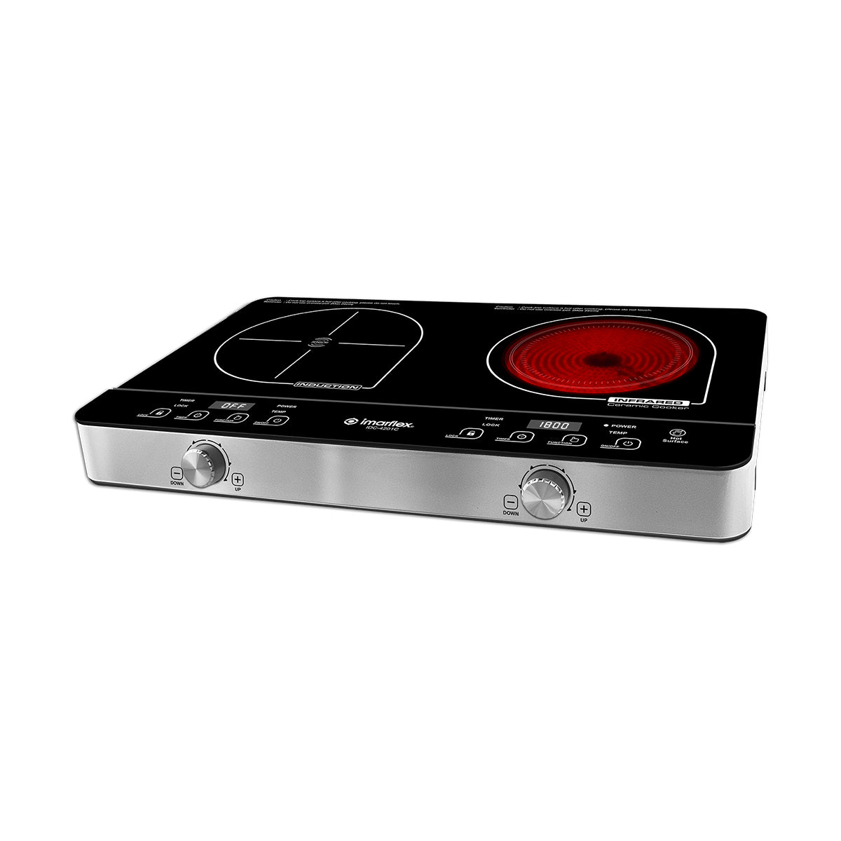 Imarflex IDC-4201C 2-in-1 Induction and Infrared Cooker