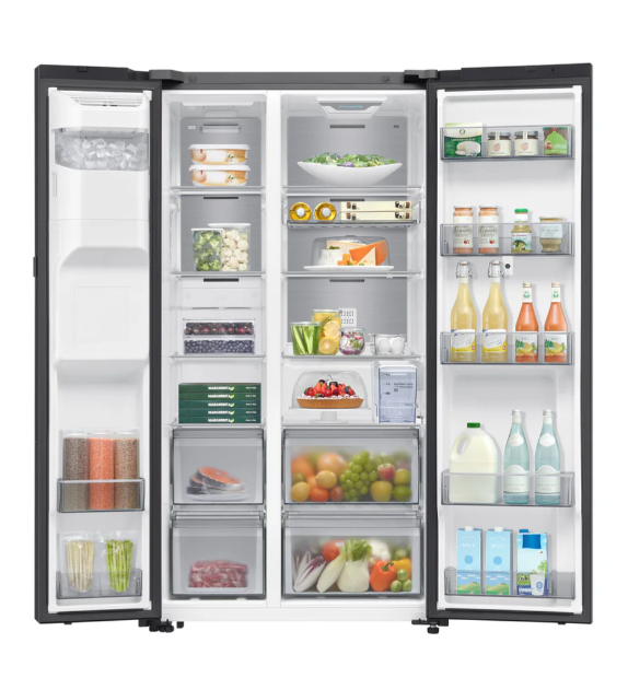 Samsung RS90F65ANFTC 20.9 cu.ft. Bespoke AI™ SBS Refrigerator Family Hub