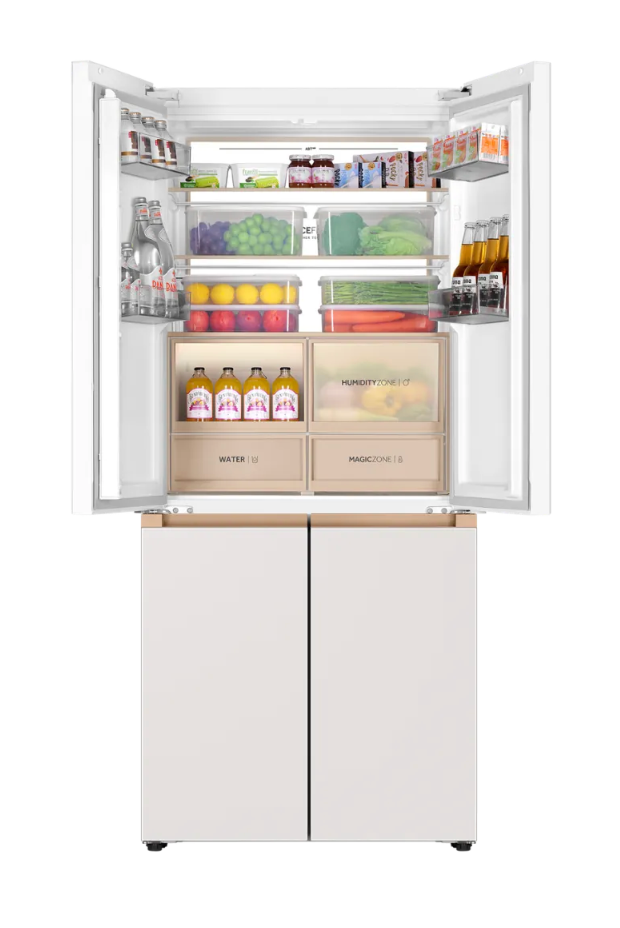 Haier HRF-IVT600GWIU1 17.2 CUFT Fit Freely Series Inverter Multi Door Refrigerator