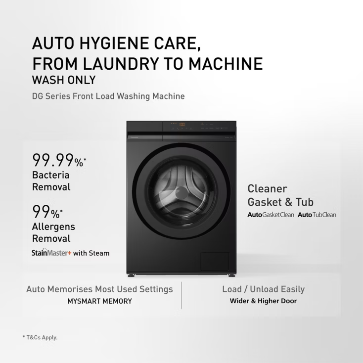 Panasonic NA-22VDG1BPH 11kg Front Load Inverter Washing Machine - 2026 Model