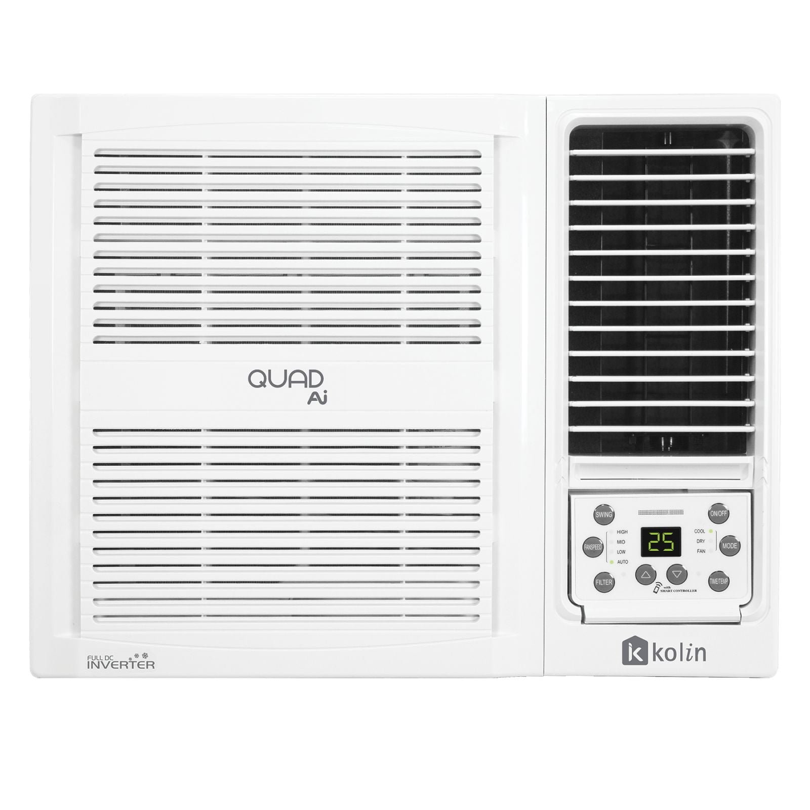 Kolin KA-150GQAIINV32 1.5HP Quad AI Series Full DC Inverter Window Typ ...